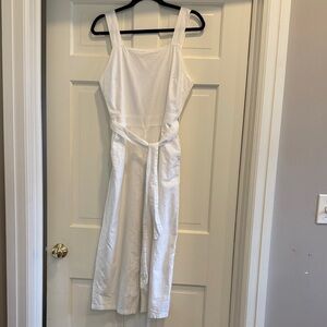 Tee Ink Linen Cropped Jumpsuit